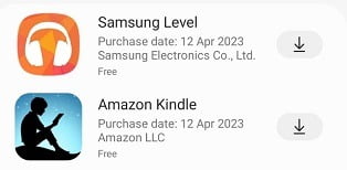 Retélécharger des applications sur un téléphone Samsung via l'application Galaxy Store.